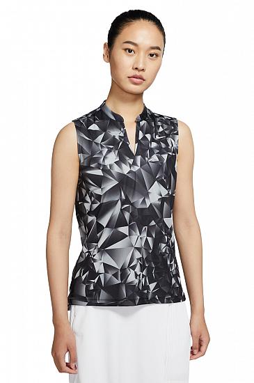 Nike Women's Dri-FIT Victory Print Sleeveless Golf Shirts - Previous Season Style - HOLIDAY SPECIAL