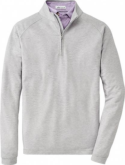 Peter Millar Dri-Release Natural Touch Stripe Stretch Quarter-Zip Golf Pullovers