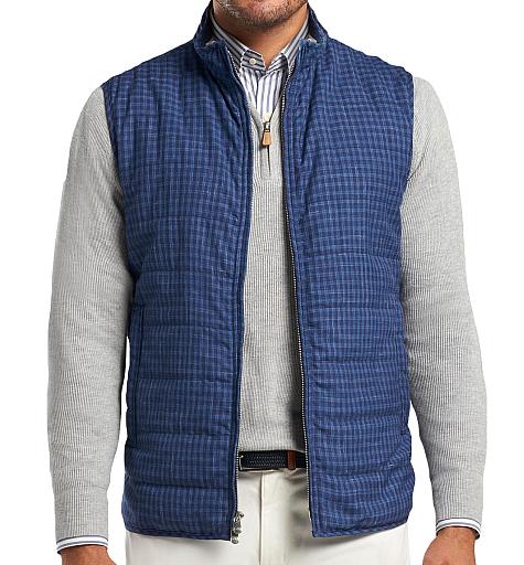 Peter Millar Countryside Wool-Linen Full-Zip Golf Vests