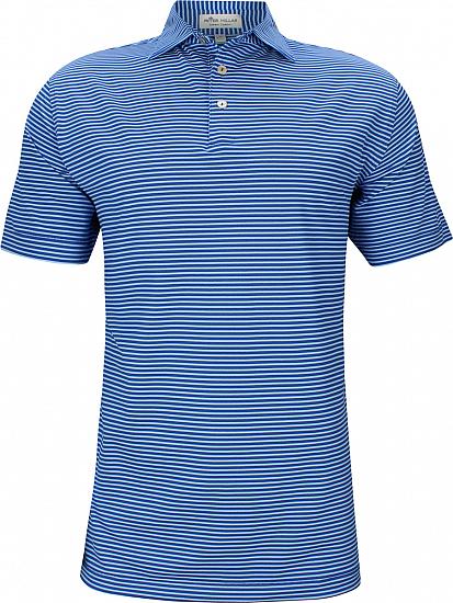 Peter Millar Grace Stripe Stretch Mesh Golf Shirts