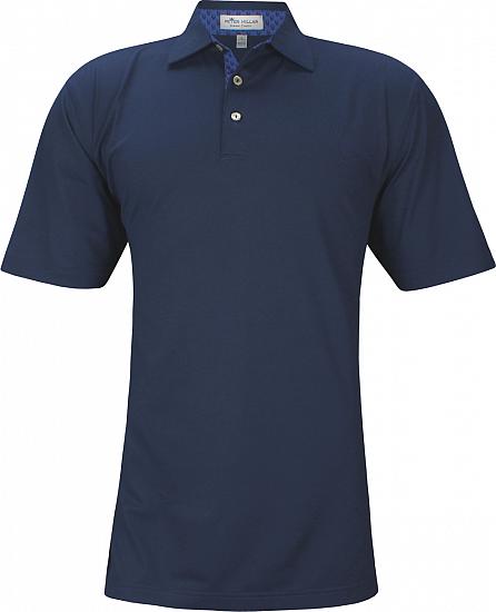 Peter Millar Solid Performance Contrast Trim Golf Shirts