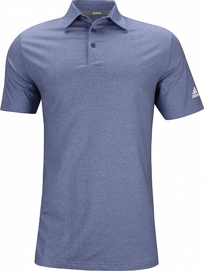 Adidas Ultimate 365 Heather Golf Shirts - Team Royal Blue