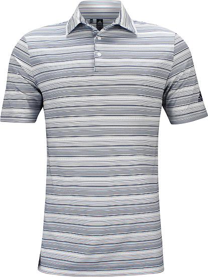 Adidas Heather Stripe Golf Shirts