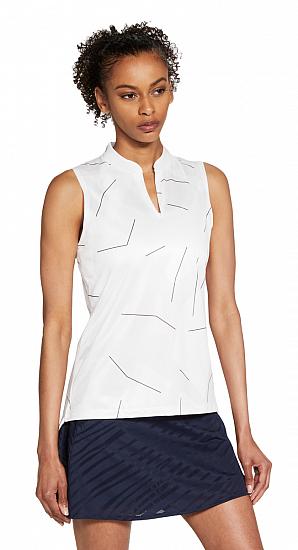 Nike Women's Breathe Jacquard Print Sleeveless Golf Shirts - Previous Season Style - ON SALE