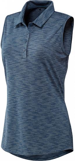 Adidas Women's Space Dye Sleeveless Golf Shirts - ON SALE