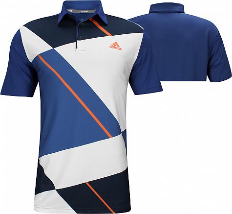 Adidas Ultimate 365 Colorblock Print Golf Shirts