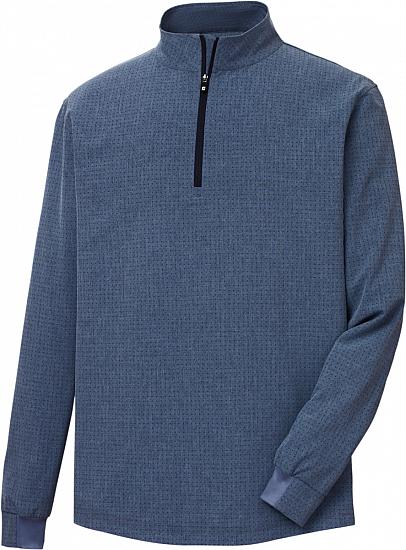 FootJoy Tonal Print Woven Quarter-Zip Golf Pullovers