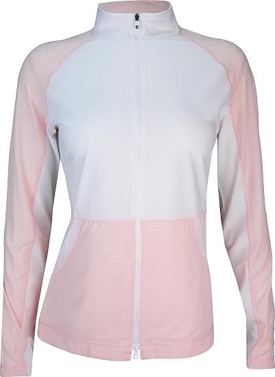 FootJoy Women's Mixed Mini Stripe Full-Zip Golf Jackets - FJ Tour Logo Available - Previous Season Style