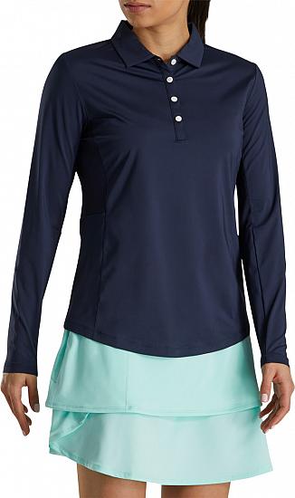 FootJoy Women's Jersey Mesh Sun Protection Long Sleeve Golf Shirts - FJ Tour Logo Available
