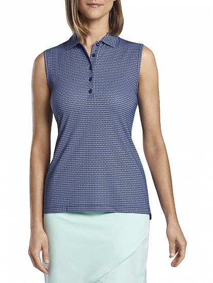 Peter Millar Women's Perfect Fit Kona Blossom Sleeveless Golf Shirts - Previous Season Style
