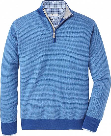 Peter Millar Crown Soft Jacquard Quarter-Zip Golf Sweaters