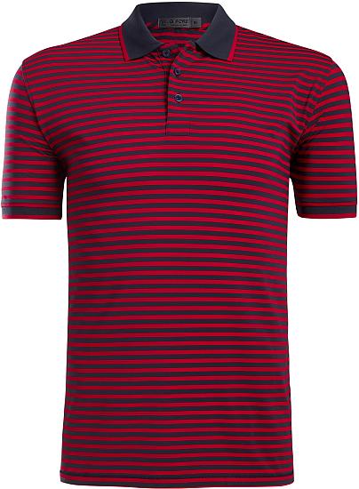 G/Fore Perforated Stripe Golf Shirts - Previous Season Style