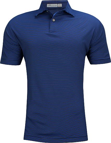 Peter Millar Featherweight Melange Stripe Performance Golf Shirts