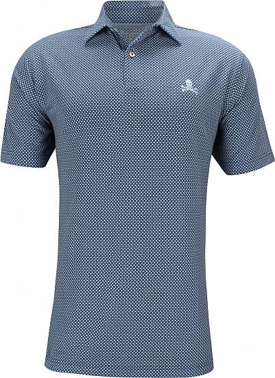 Peter Millar Dri-Release Natural Touch Bouquet Golf Shirts - LE Skull Logo