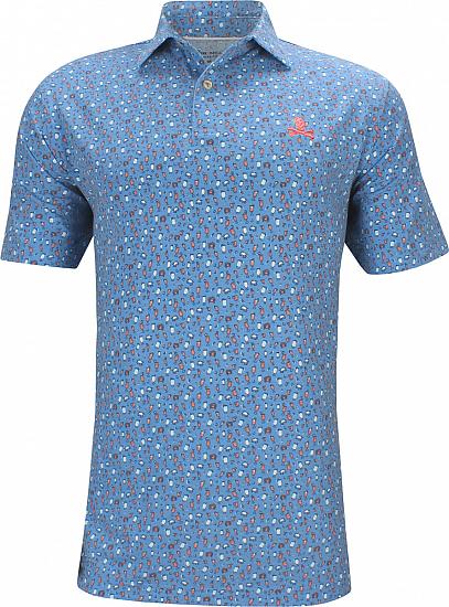 Peter Millar Dri-Release Natural Touch Cocktails & Claws Golf Shirts - LE Skull Logo