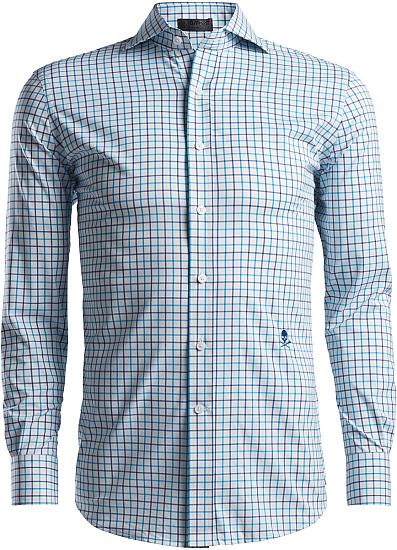 G/Fore Tattersall Modern Spread Woven Button-Downs