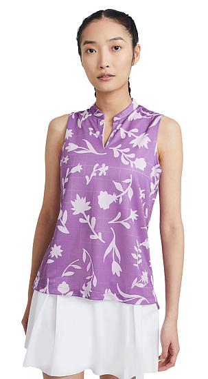 Nike Women's Breathe Floral Print Sleeveless Golf Shirts