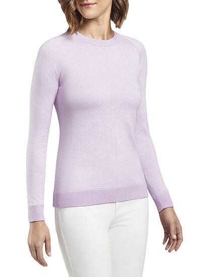 Peter Millar Women's Crown Soft Birdseye Crewneck Golf Sweaters - Previous Season Style - ON SALE