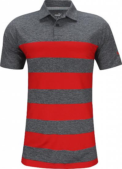 Puma MATTR Kiwi Stripe Golf Shirts