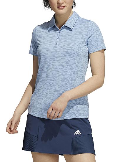 Adidas Women's Primegreen Space Dye Golf Shirts - ON SALE