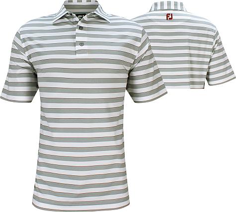 FootJoy ProDry Lisle Regency Stripe Golf Shirts - FJ Tour Logo Available - Previous Season Style