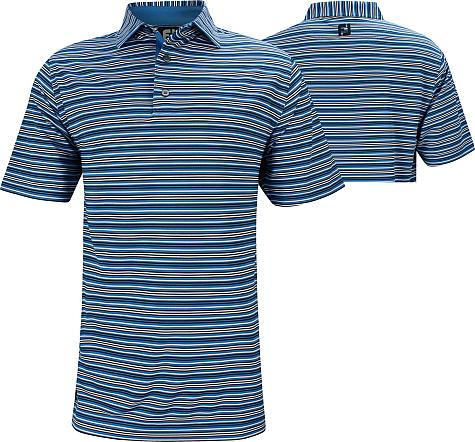 FootJoy ProDry Lisle Multi Stripe Stretch Pique Golf Shirts - FJ Tour Logo Available - Previous Season Style