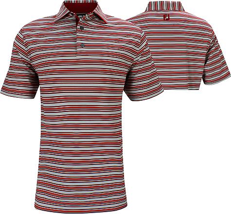 FootJoy ProDry Lisle Multi Stripe Stretch Pique Golf Shirts - ON SALE