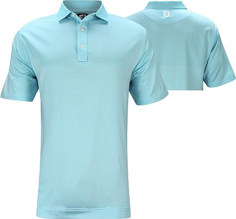 FootJoy ProDry Lisle Engineered Colorblock Pinstripe Golf Shirts - FJ Tour Logo Available