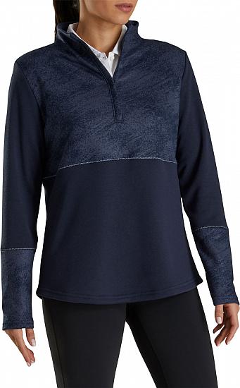 FootJoy Women's Piece Block Half-Zip Golf Pullovers - FJ Tour Logo Available - Previous Season Style