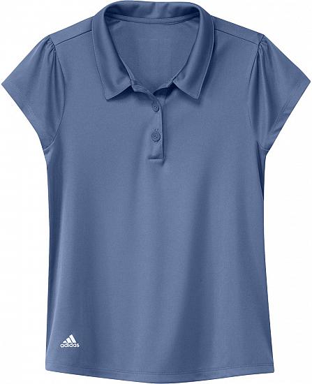 Adidas Girl's Performance Solid Junior Golf Shirts