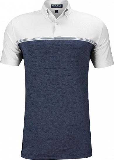 Peter Millar Crown Crafted Jean Performance Jersey Golf Shirts - Tour Fit