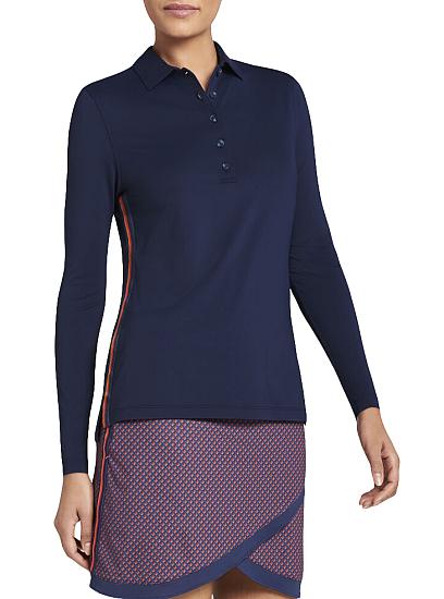 Peter Millar Women's Perfect Fit Performance Long Sleeve Golf Shirts - Previous Season Style