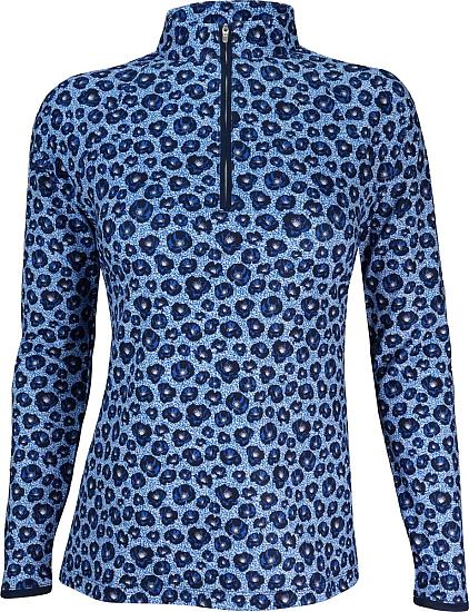 Peter Millar Women's Perth Raglan Mod Floral Quarter-Zip Golf Pullovers - Previous Season Style - ON SALE