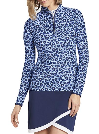Peter Millar Women's Perth Raglan Mod Floral Quarter-Zip Golf Pullovers - Previous Season Style - ON SALE