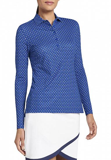 Peter Millar Women's Perfect Fit Old Fashioned Manhattan Long Sleeve Golf Shirts - Previous Season Style - ON SALE