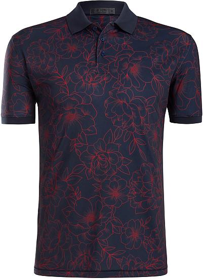 G/Fore Outline Floral Golf Shirts - Previous Season Special
