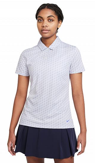 Nike Women's Dri-FIT Victory Dash Print Golf Shirts - Previous Season Style - ON SALE