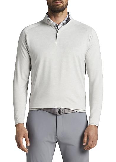 Peter Millar Crown Crafted Stealth Performance Quarter-Zip Golf Pullovers - Tour Fit