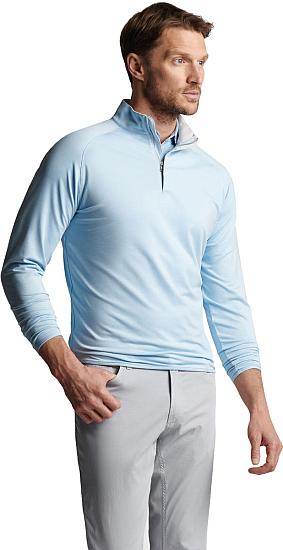 Peter Millar Crown Crafted Stealth Performance Quarter-Zip Golf Pullovers - Tour Fit - HOLIDAY SPECIAL