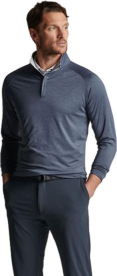 Peter Millar Crown Crafted Stealth Performance Quarter-Zip Golf Pullovers - Tour Fit - ON SALE