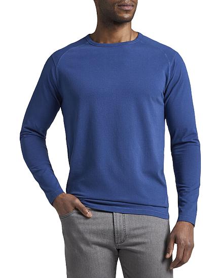 Peter Millar Lava Wash Jersey Long Sleeve Casual T-Shirts