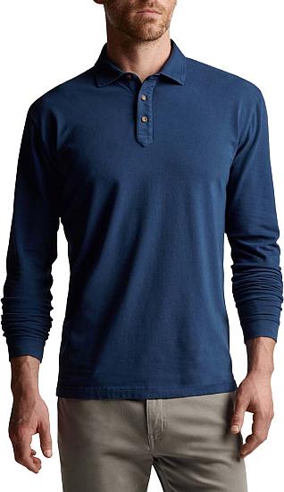 Peter Millar Lava Wash Long Sleeve Golf Shirts