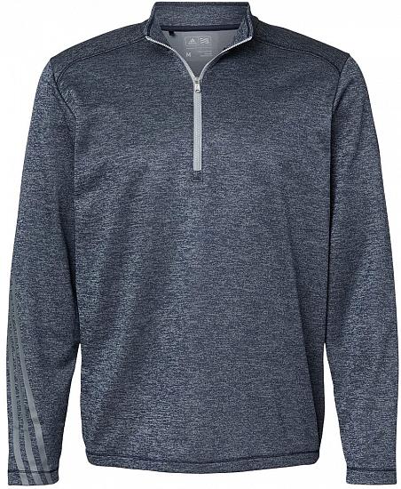 Adidas Brushed Terry Heather Quarter-Zip Golf Pullovers