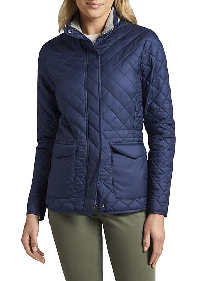 Peter Millar Women's Blakely Quilted Travel Full-Zip Golf Jackets - Previous Season Style