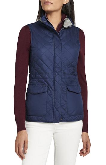 Peter Millar Women's Addison Quilted Travel Full-Zip Golf Vests - Previous Season Style