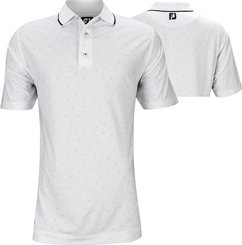 FootJoy ProDry Lisle Push Play Print Golf Shirts - FJ Tour Logo Available - Previous Season Style