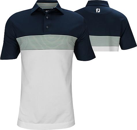 FootJoy ProDry Lisle Color Block Golf Shirts - FJ Tour Logo Available