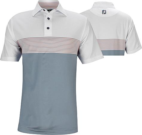 FootJoy ProDry Lisle Color Block Golf Shirts - FJ Tour Logo Available