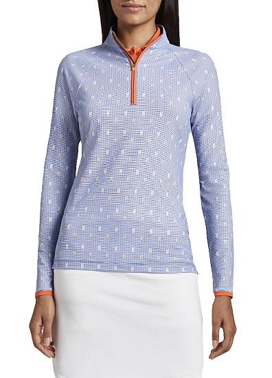 Peter Millar Women's Perth Raglan Dominoes Quarter-Zip Golf Pullovers - ON SALE