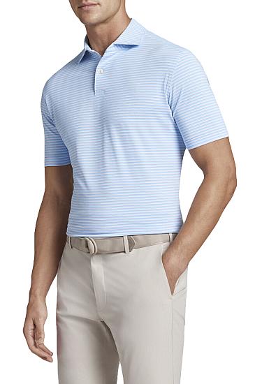 Peter Millar Crown Crafted Spiral Performance Jersey Golf Shirts - Tour Fit